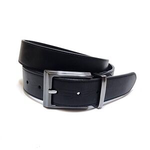 Chaps Men's Black Leather Everyday Belt Size 34/35